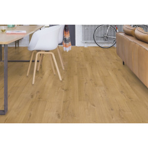 Ламинат Quick-Step Impressive Ultra Дуб мягкий натуральный, 33 класс, фаска 4v, влагостойкий, 12*190*1380 мм